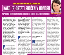 Nasveti psihologinje - nova tedenska rubrika v reviji Lea